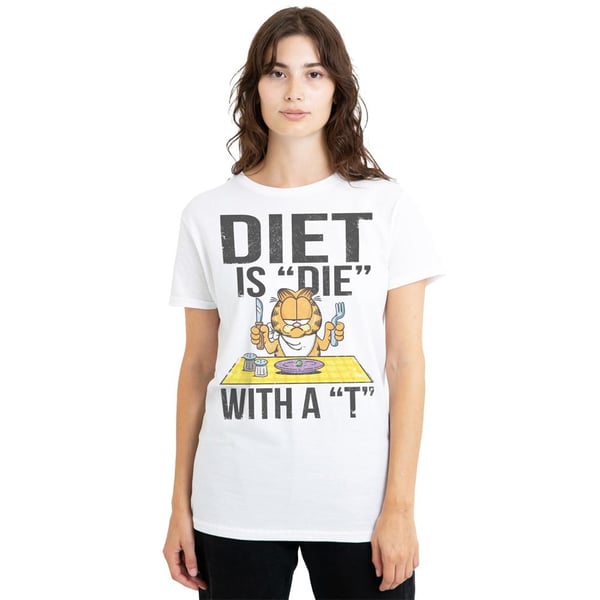 Garfield Unisex Adult Diet Is Die With a T T-Shirt