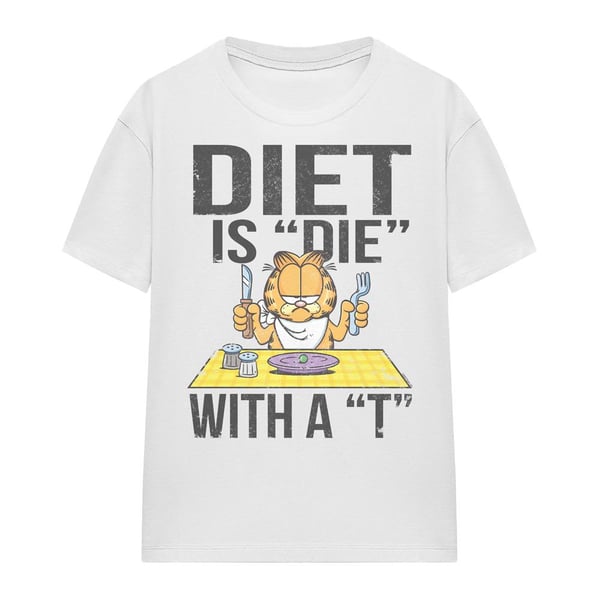 Garfield Unisex Adult Diet Is Die With a T T-Shirt