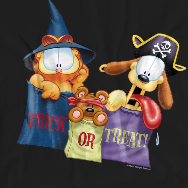 Garfield Unisex Adult Grab Bags T-Shirt
