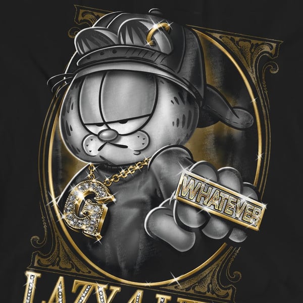 Garfield Unisex Adult Lazy 4 Life T-Shirt