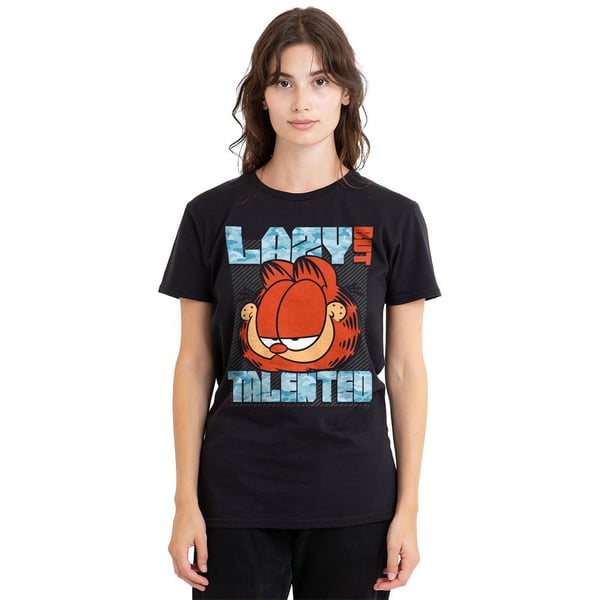 Garfield Unisex Adult Lazy But Talented T-Shirt