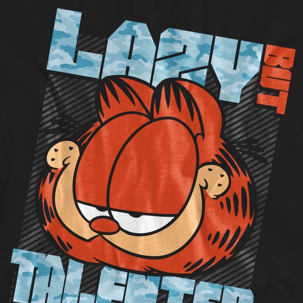 Garfield Unisex Adult Lazy But Talented T-Shirt