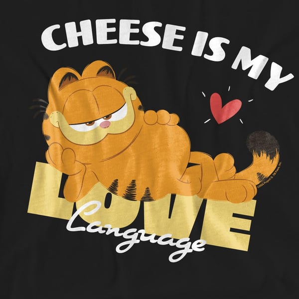 Garfield Movie Unisex Adult Cheese Is My Love Language T-Shirt