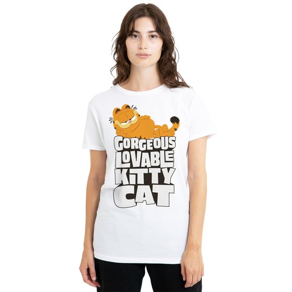 Garfield Movie Unisex Adult Lovable Kitty Cat T-Shirt