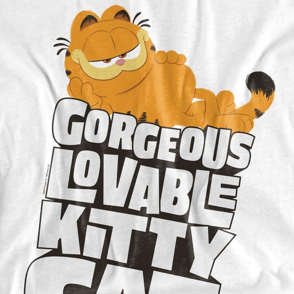 Garfield Movie Unisex Adult Lovable Kitty Cat T-Shirt