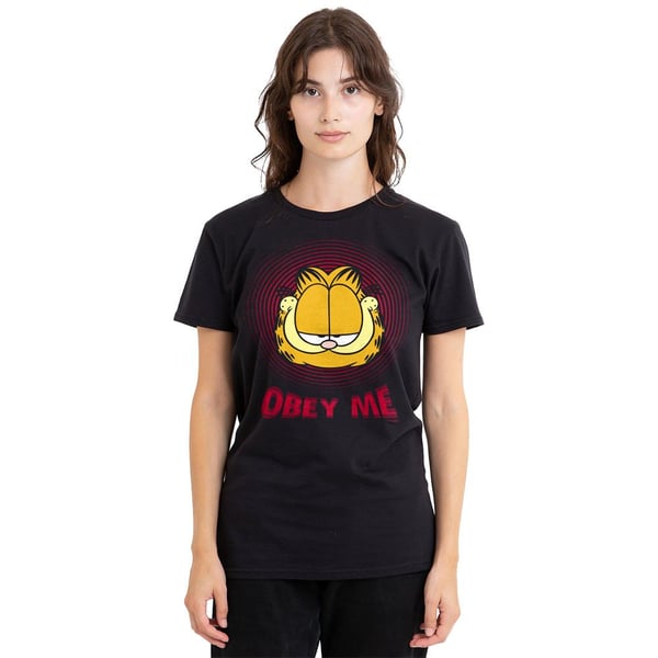 Garfield Unisex Adult Obey Me T-Shirt