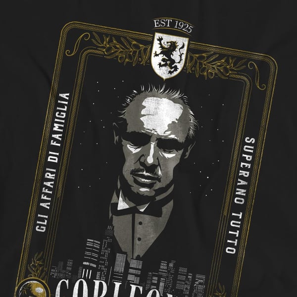 The Godfather Unisex Adult Don Vito Corleone Classic Poster T-Shirt