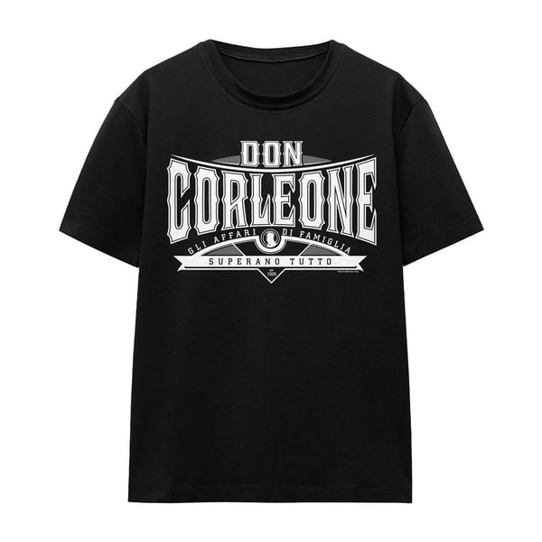 The Godfather Unisex Adult Don Vito Corleone Text T-Shirt