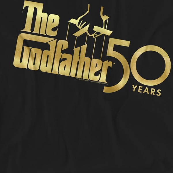 The Godfather Unisex Adult 50th Logo T-Shirt