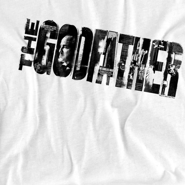 The Godfather Unisex Adult Newspaper Logo T-Shirt