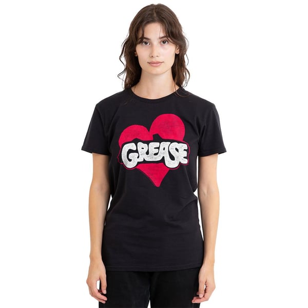Grease Unisex Adult Heart T-Shirt