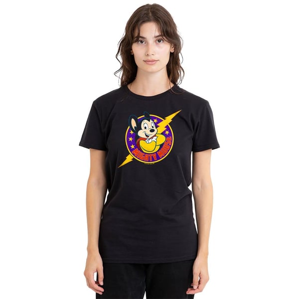 Mighty Mouse Unisex Aikuisten Mighty Hero T-paita