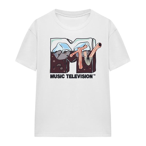 MTV Unisex Adult Soda On Ice T-Shirt