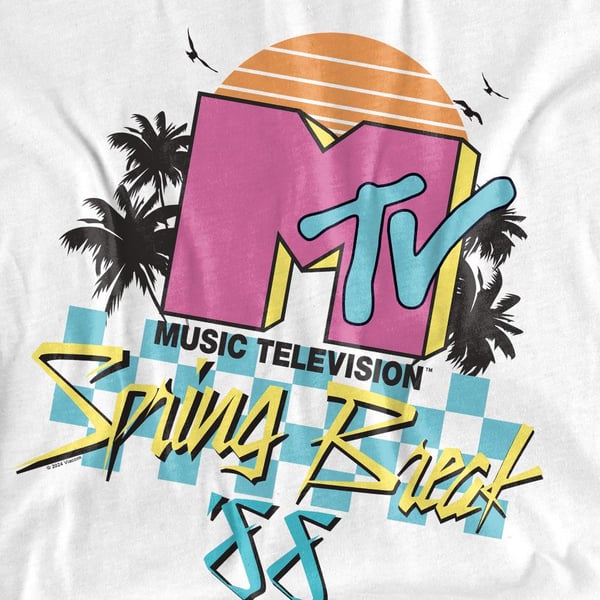 MTV Unisex aikuisten Spring Break -ruutupaita