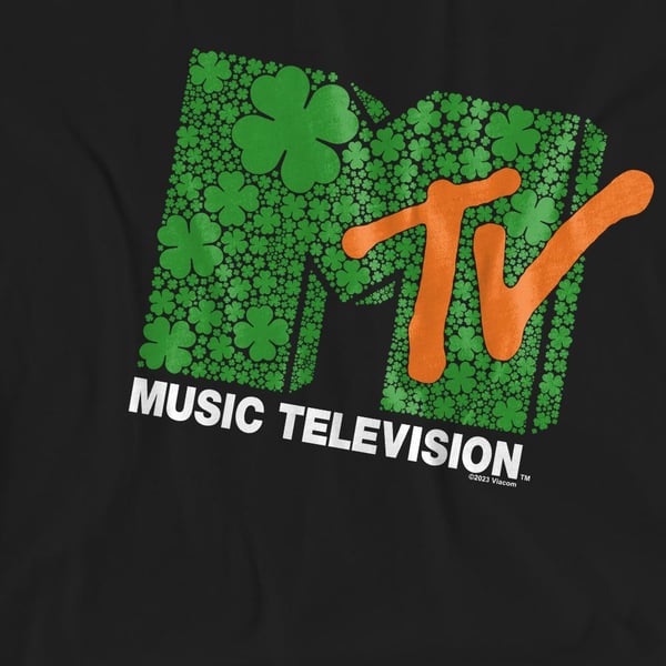 MTV Unisex aikuisten apilalogolla varustettu Pyhän Patrickin päivän T-paita