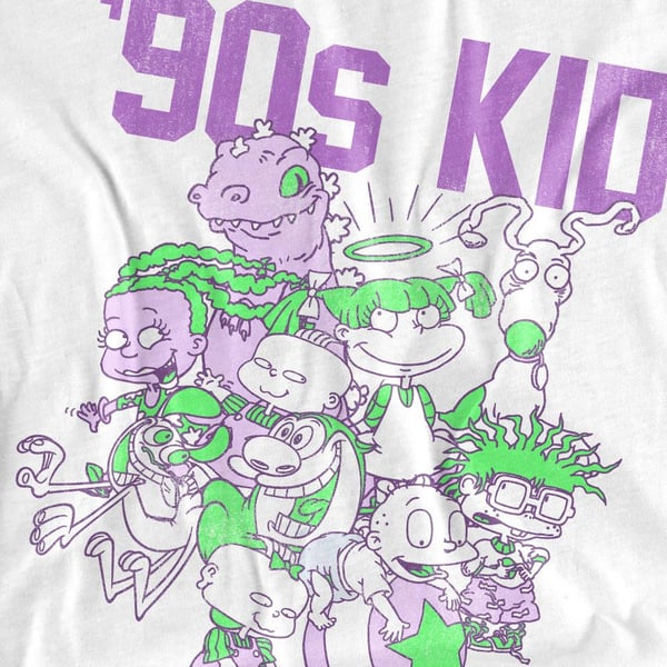 Nickelodeon Unisex Adult 90s Kid T-Shirt