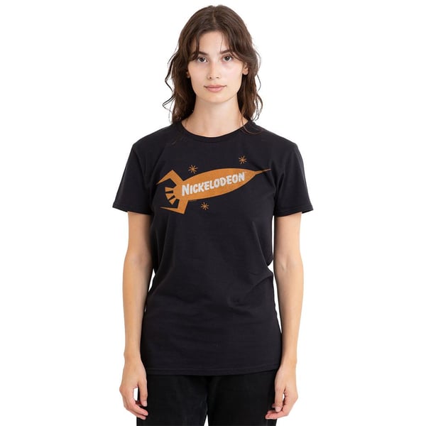 Nickelodeon Unisex Adult Retro Rocket Logo T-Shirt