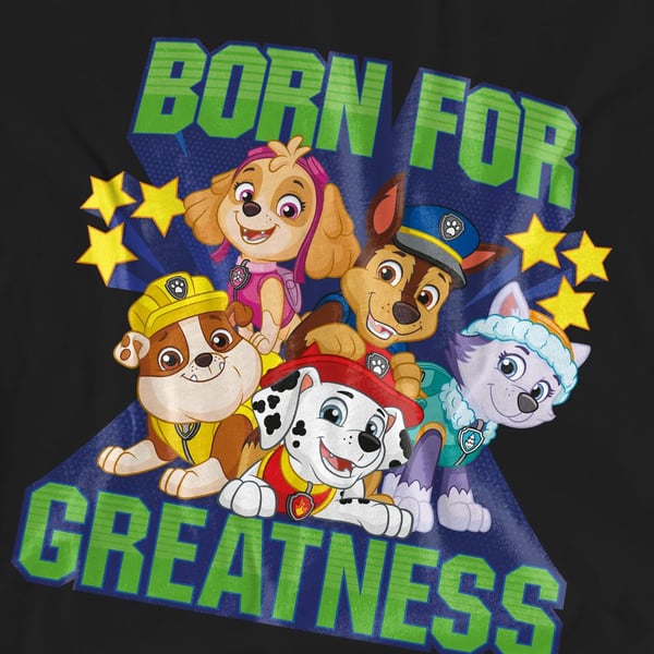 Paw Patrol Unisex Adult Born For Greatness T-Shirt