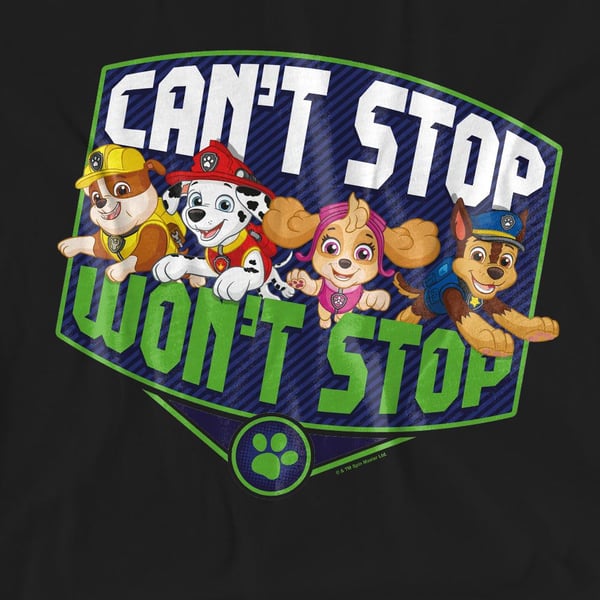 Paw Patrol Unisex Adult Can´t Stop Won´t Stop T-Shirt