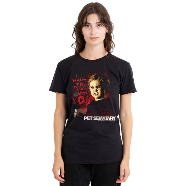 Pet Sematary Unisex Adult I Want To Play T-Shirt
