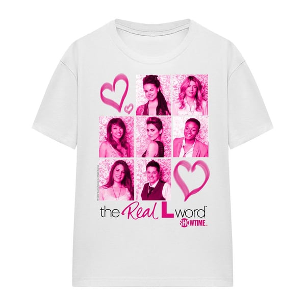 The Real L Word Unisex Vuxen Hearts T-Shirt