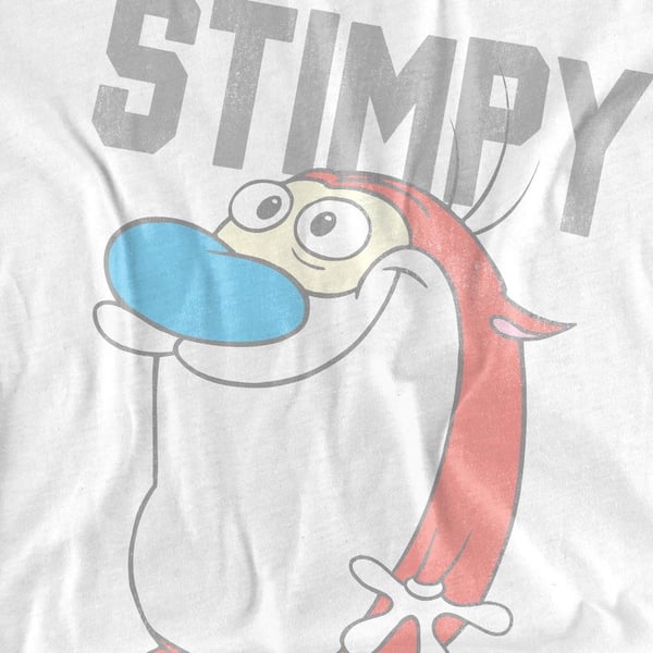 Ren & Stimpy Unisex Adult Collegiate T-Shirt