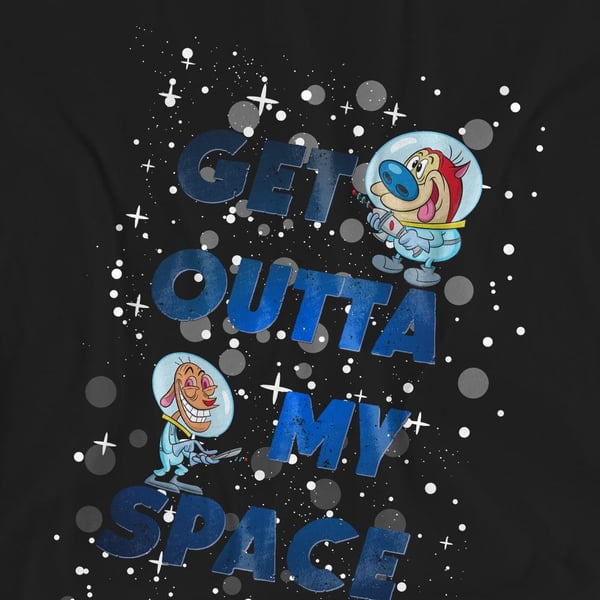 Ren & Stimpy Unisex Adult Get Outta My Space T-Shirt