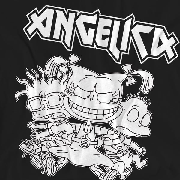 Rugrats Unisex Adult Angelica Pickles Rocks T-Shirt