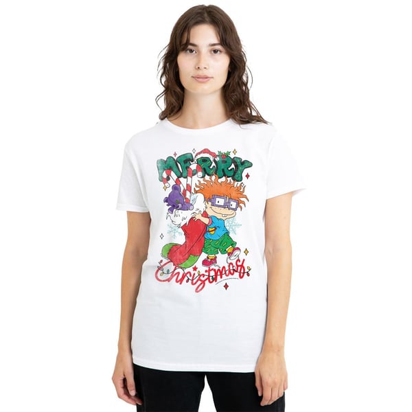 Rugrats Unisex Adult Chucky Christmas Stocking T-Shirt