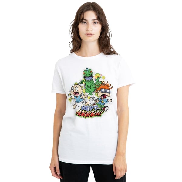 Rugrats Unisex Adult Rept-Ahhhhh! Tommy & Chucky T-Shirt