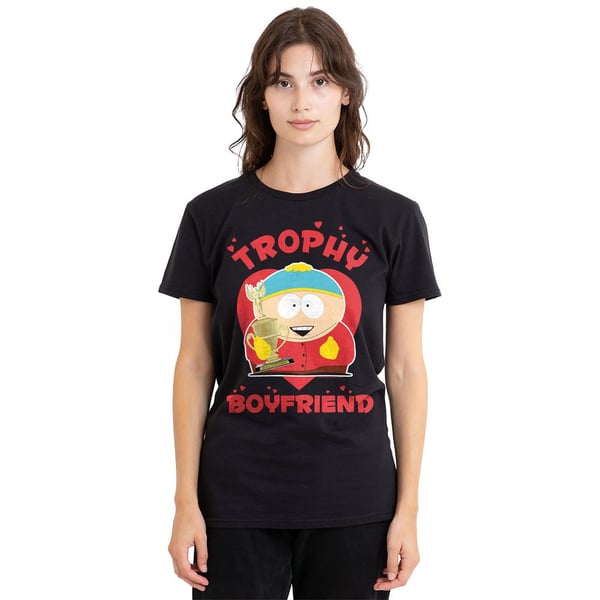 South Park Unisex Adult Trophy Boyfriend Eric Cartman Valentine`s Day T-Shirt