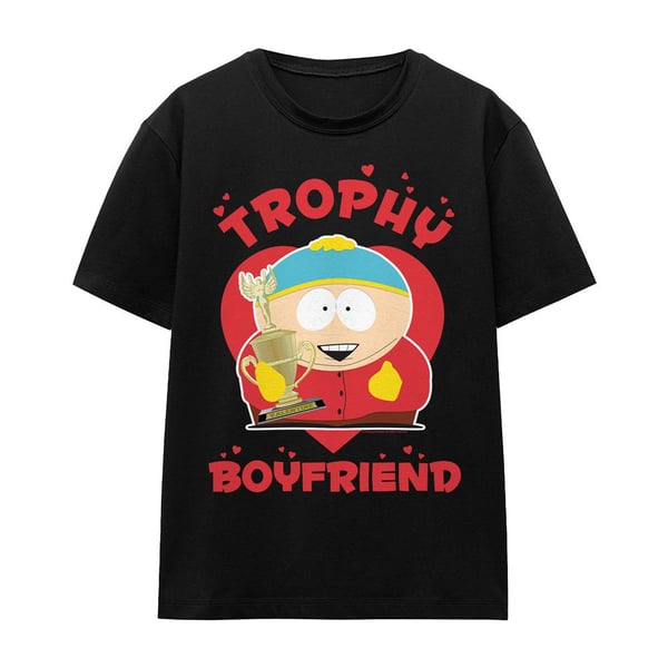 South Park Unisex Adult Trophy Boyfriend Eric Cartman Valentine`s Day T-Shirt
