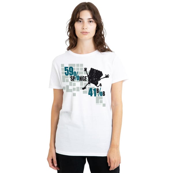 SpongeBob SquarePants Unisex Adult 59% Sponge 41% Bob T-Shirt