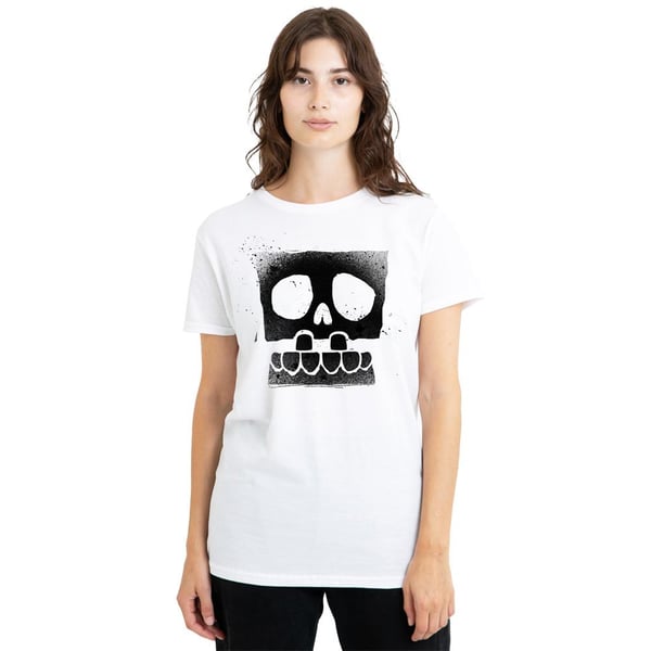 SpongeBob SquarePants Unisex Adult Skull Spray T-Shirt