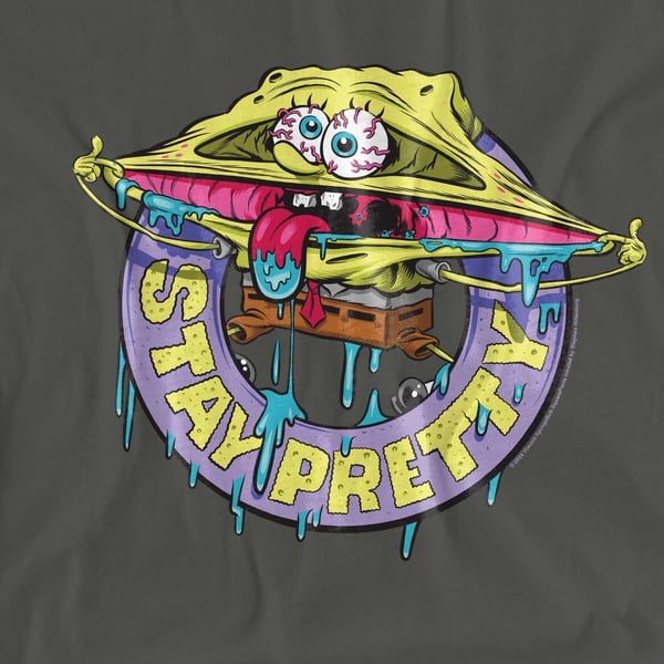 SpongeBob SquarePants Unisex Adult Stay Pretty T-Shirt