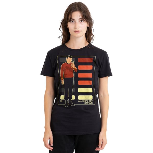 Star Trek Unisex Adult All She´s Got Captain T-Shirt