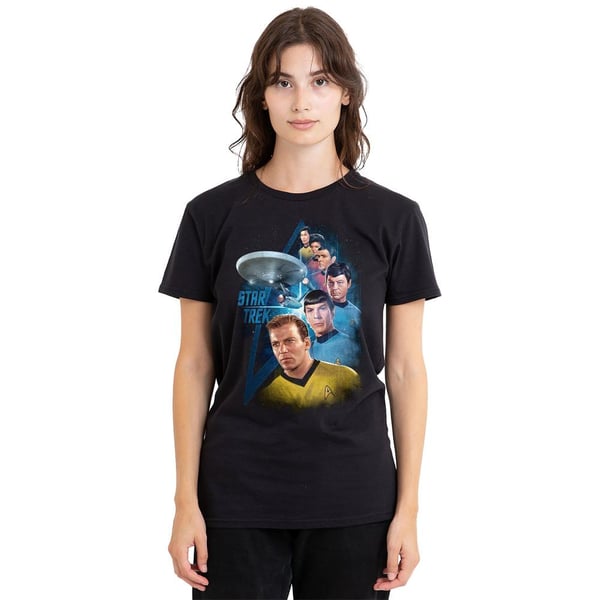Star Trek Unisex Adult Among the Stars T-Shirt