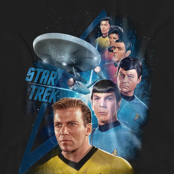 Star Trek Unisex Adult Among the Stars T-Shirt