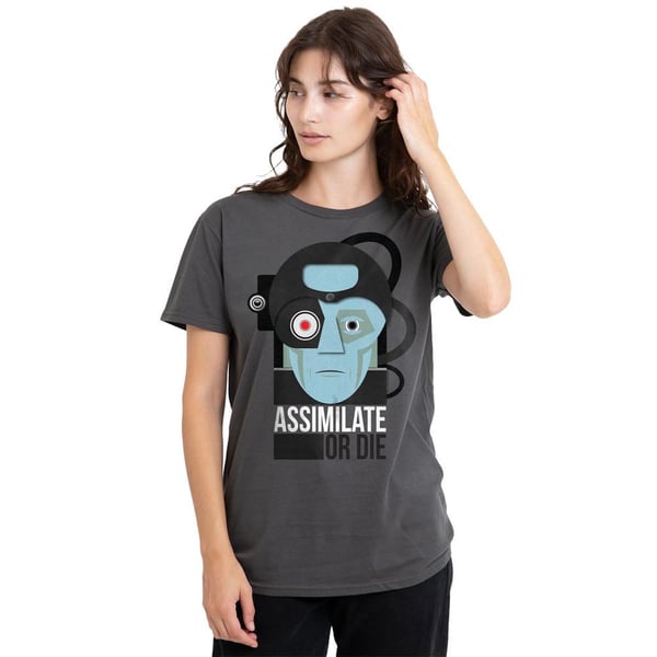 Star Trek Unisex Adult Assimilate or Die T-Shirt