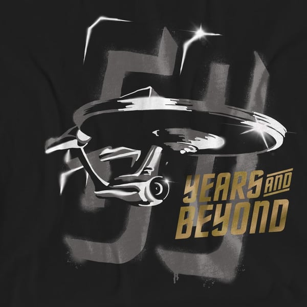 Star Trek Beyond Unisex Adult 50 Years & Beyond T-Shirt