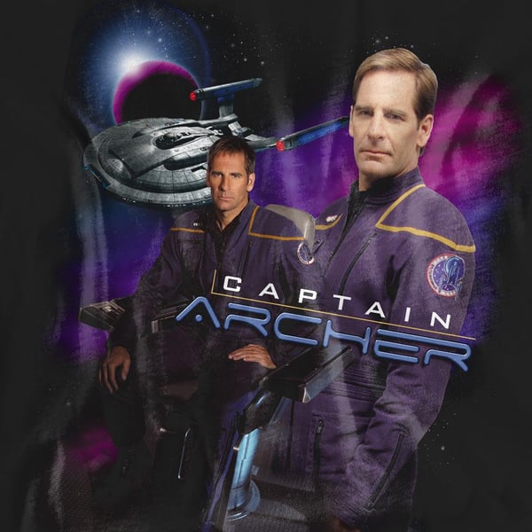 Star Trek Unisex Adult Captain Archer T-Shirt