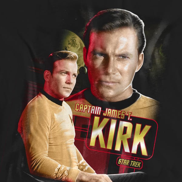 Star Trek Unisex Adult Captain Kirk T-Shirt
