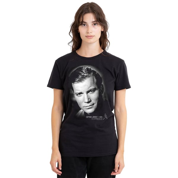 Star Trek Unisex Adult Captain Kirk Portrait T-Shirt