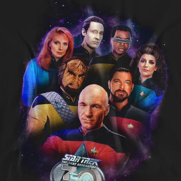 Star Trek Unisex Adult 30 Crew T-Shirt