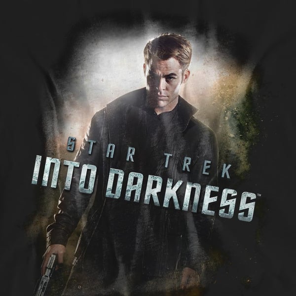 Star Trek: Into Darkness Unisex Adult Darkness Captain Kirk T-Shirt