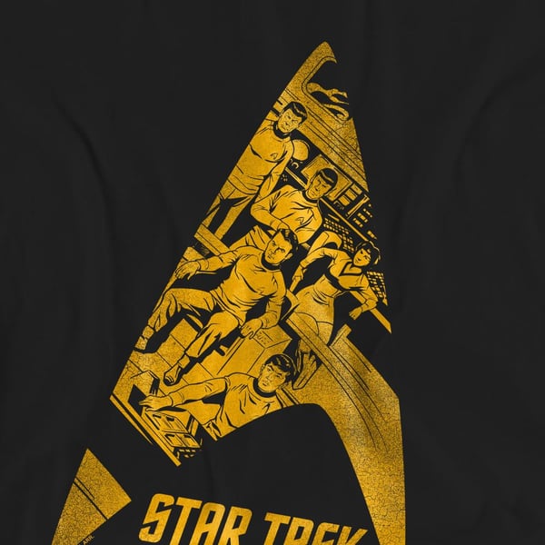 Star Trek Unisex Adult Delta Crew T-Shirt