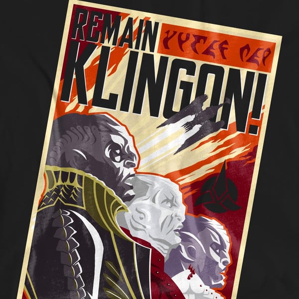 Star Trek: Discovery Unisex Adult Remain Klingon Poster T-Shirt