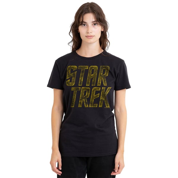 Star Trek Unisex Adult Distressed Logo T-Shirt