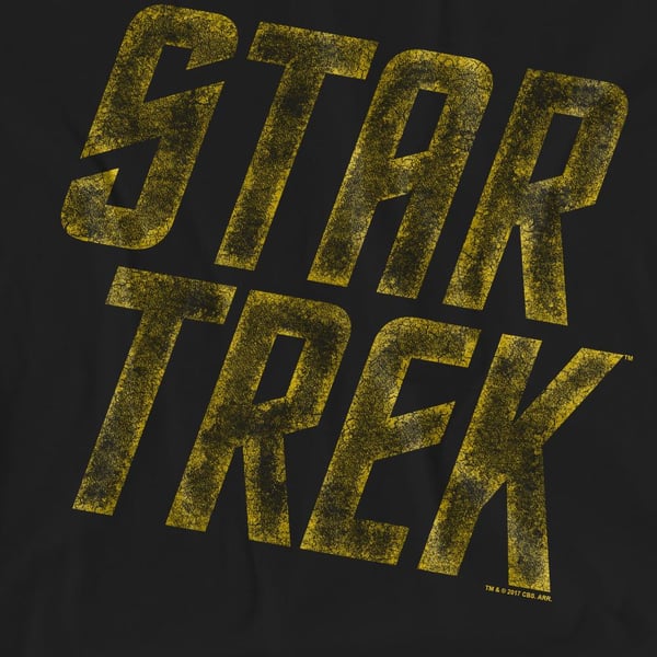 Star Trek Unisex Adult Distressed Logo T-Shirt