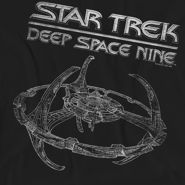Star Trek Unisex Adult Deep Space Nine Station T-Shirt